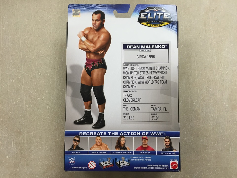 ToySpotting: Mattel WWE Elite Dean Malenko [2015] - WCW Worldwide