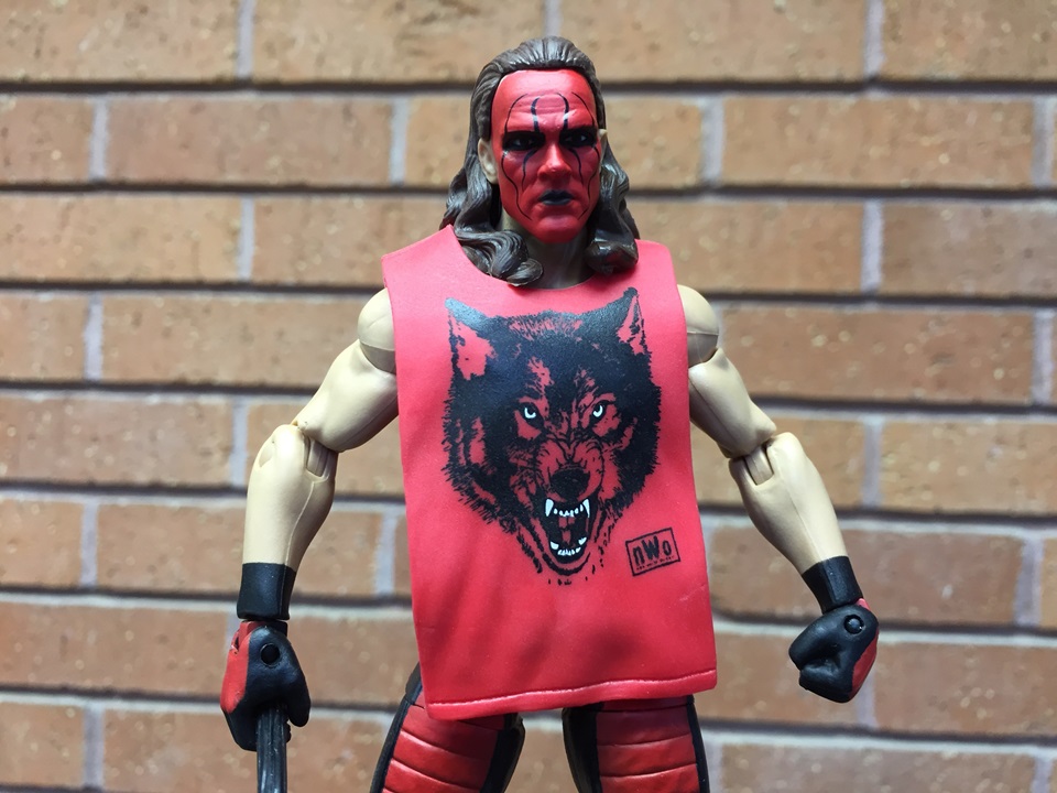 WWE WCW Red nWo 'Wolfpac' Custom Shirt For Mattel Figures. 