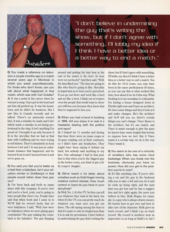 Full Magazine Scans: WCW Magazine #67 [November 2000] - WCW Worldwide