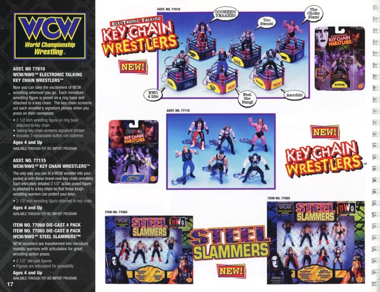 Wcw Collection Magazine Quickie: All the WCW Figures from the 1999 Toy Biz Catalog ...